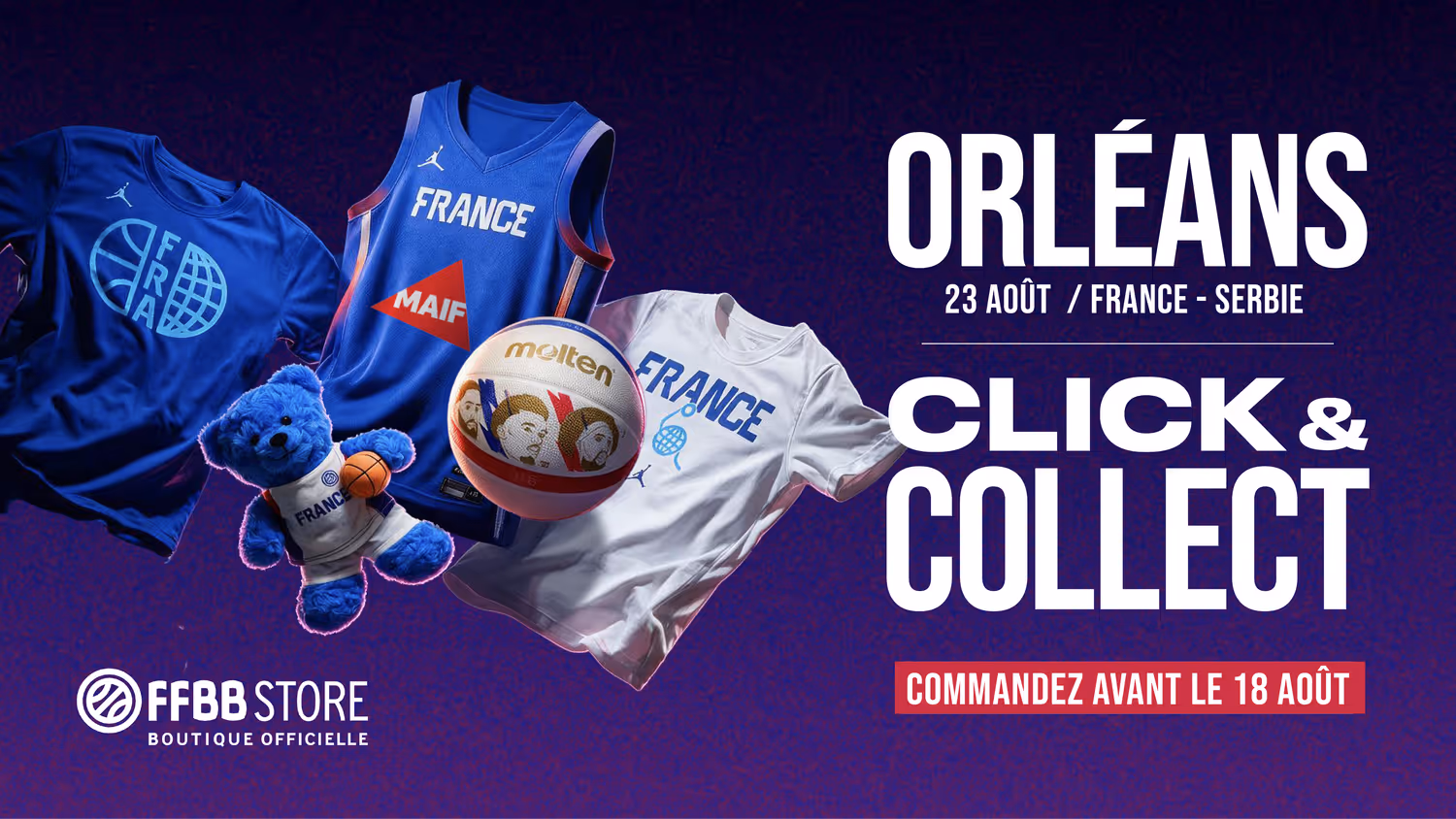 Le Click&Collect évolue pour le match d'Orléans !