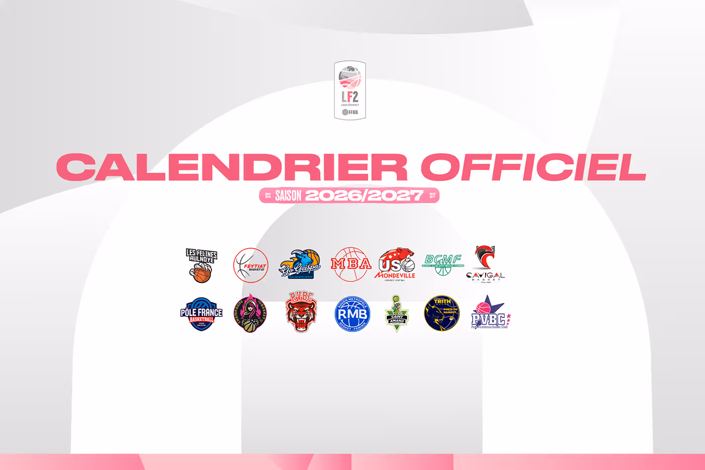 Calendrier L F2 26 27 Actu