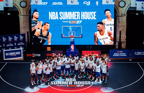Le 3x3 au centre de la NBA Summer House de Paris
