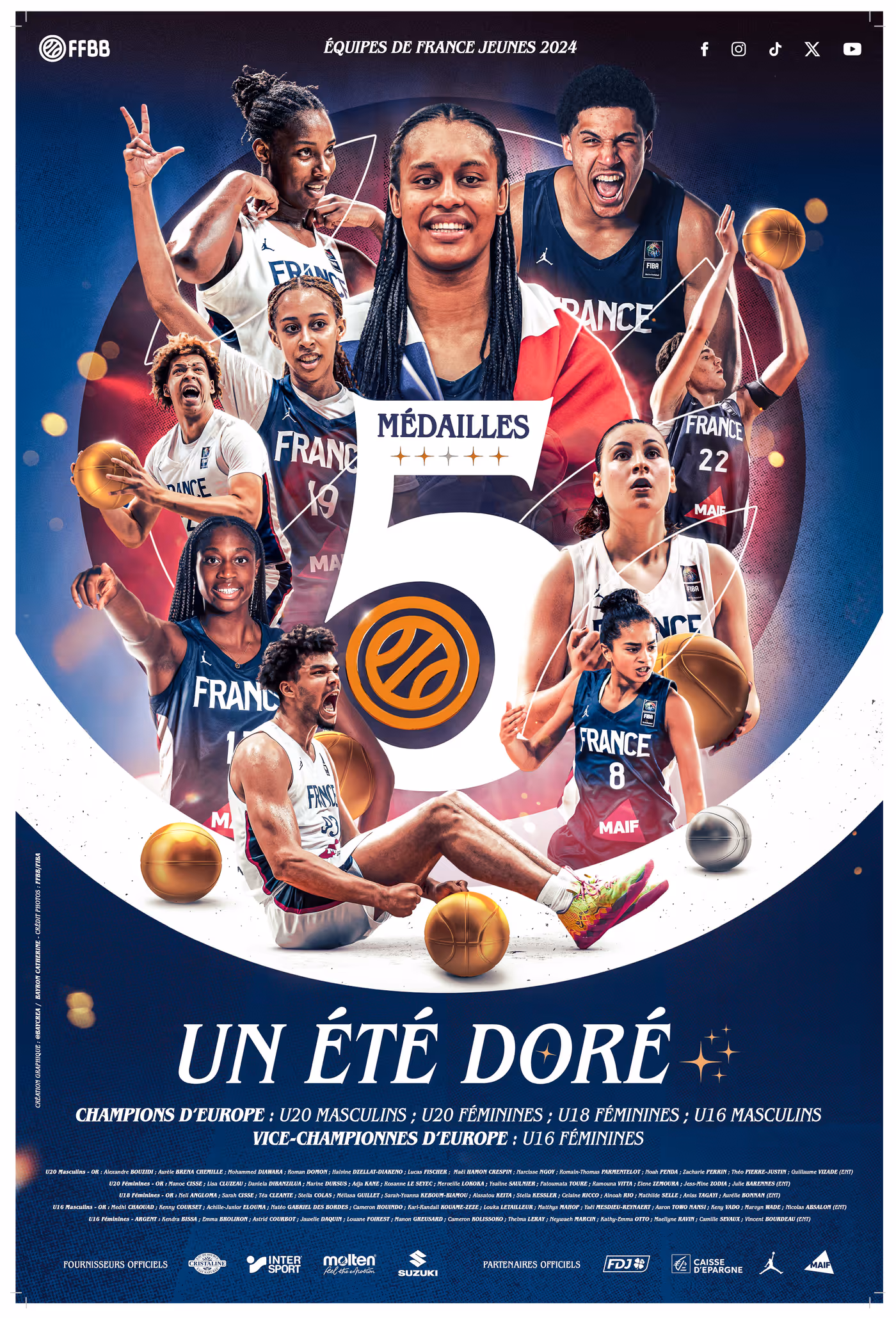 Médailles Edf Jeunes 2024